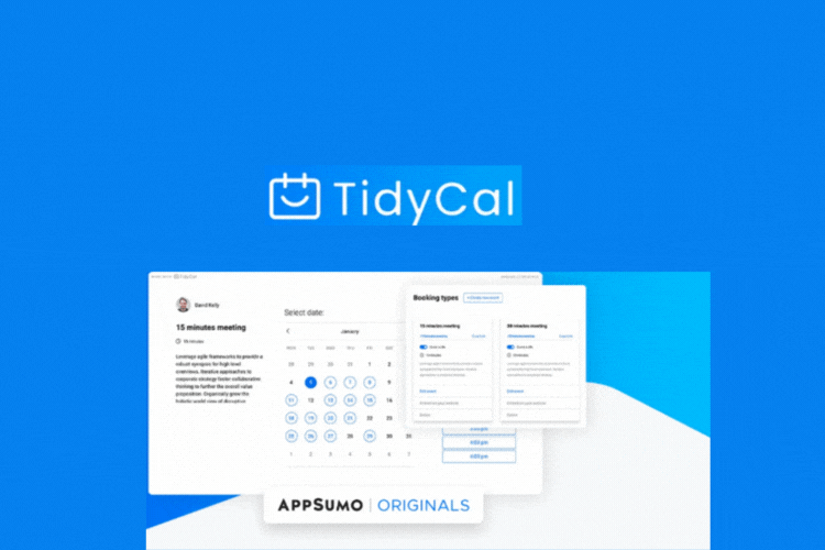 TidyCal Scheduling Solution Tool product