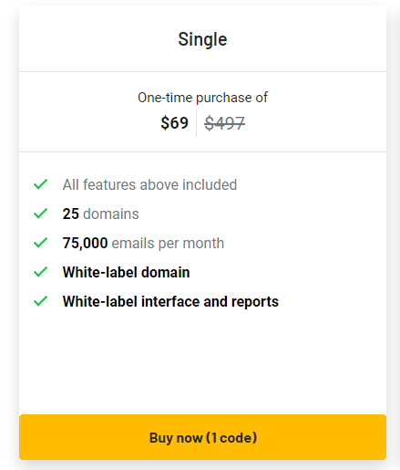 DMARC Report LIFETIME DEAL price plan